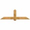 Ekena Millwork Eugene Rough Sawn Timber Gable Bracket, Western Red Cedar, 72"W x 24"H x 4"D x 6"F, 8/12 Pitch GBW072X24X0406EUG00RWR - alternate 1